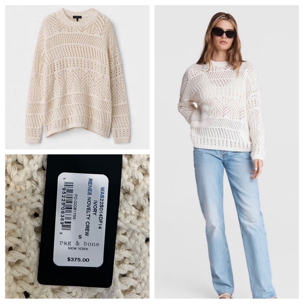 Renee novelty crew sweater